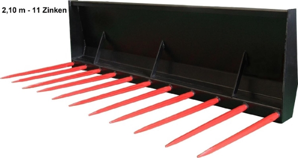 Teutona Dunggabel 2,10 m 11 Zinken vorne