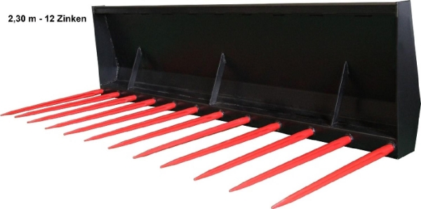 Teutona Dunggabel 2,30 m 12 Zinken vorne