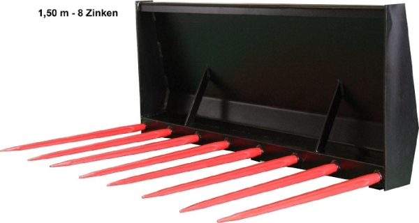 Teutona Dunggabel 1,50 m 8 Zinken vorne