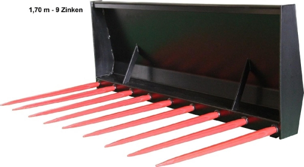 Teutona Dunggabel 1,70 m 9 Zinken vorne